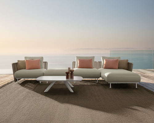 01 Talenti Coral slider mobile modular sofa w coffee table