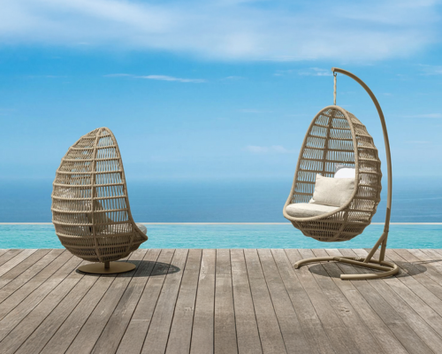 01 Talenti Panama slider mobile Panama Egg chair with base Egg chair with structure