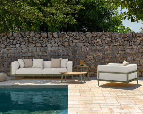 02 Talenti Cleo Soft Alu slider mobile 3 seater sofas w armchair and coffee tables