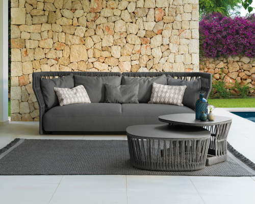 02 Talenti Cliff slider mobile braiding sofa w coffee tables