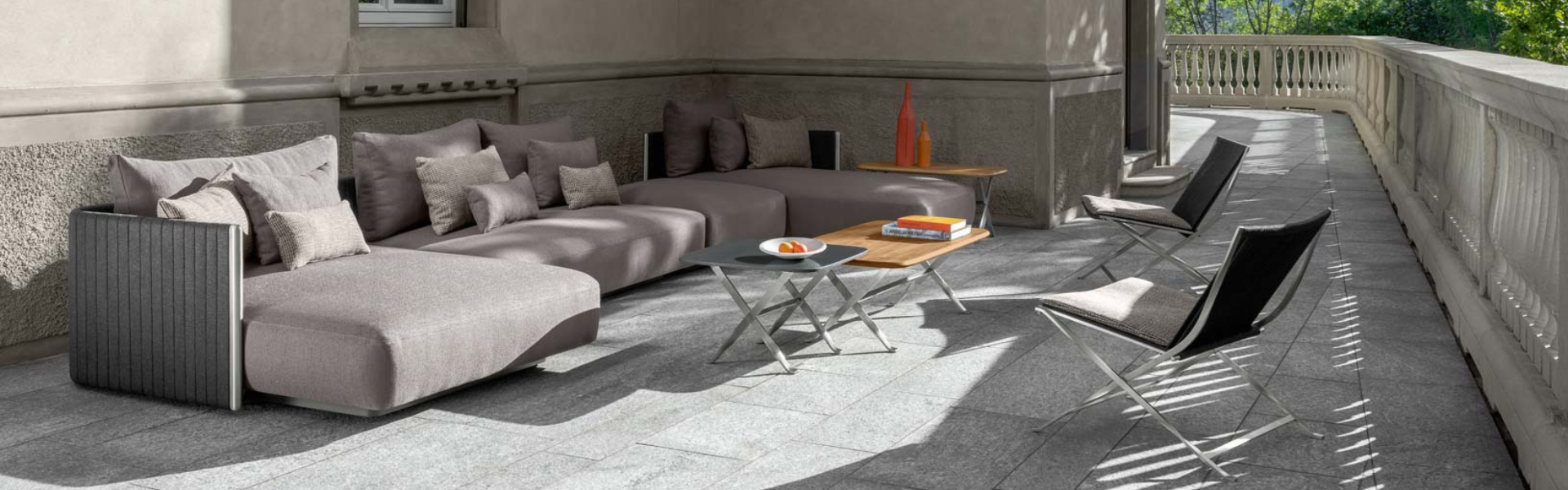 03 Talenti George slider desktop modular sofa dining armchair coffee table