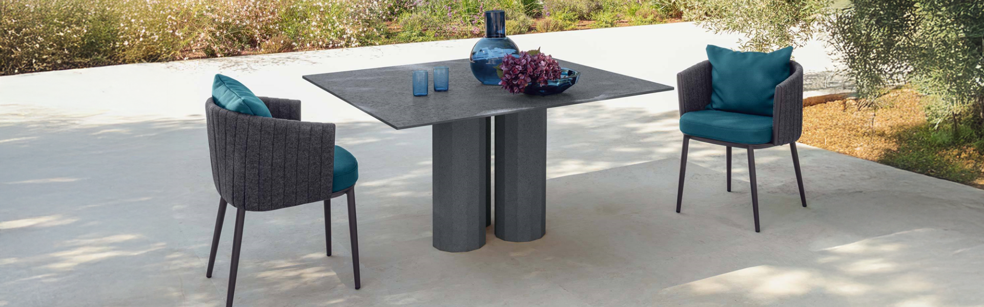 04 Talenti Salinas slider desktop dining chair and dining table