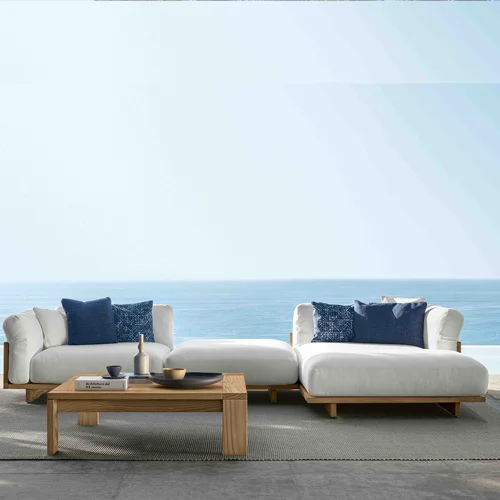 Argo Wood 3-Seater Sofa