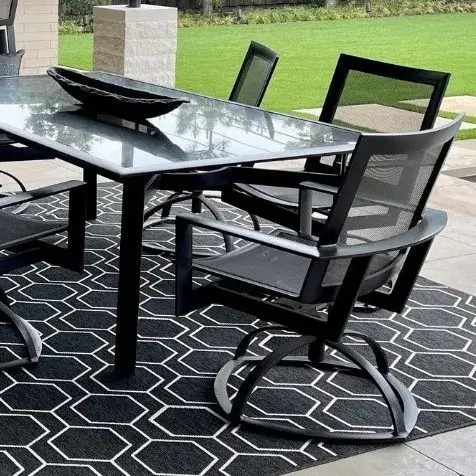 brown jordan PARKWAY TABLES 01 dining table FLEX Sling Swivel Rocker chair
