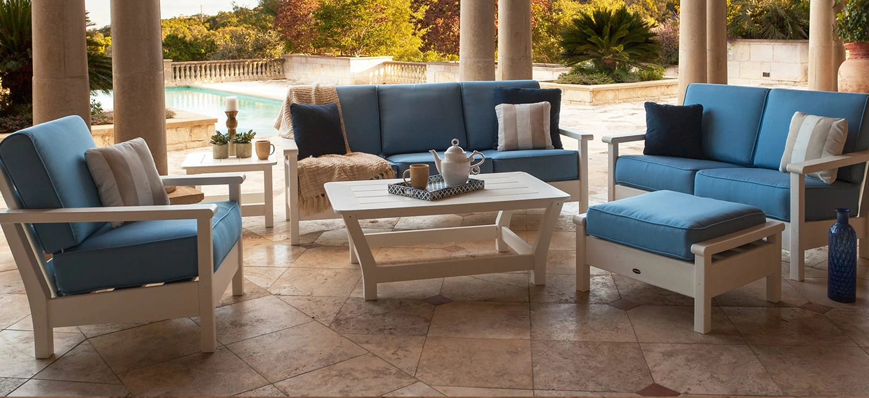 polywood harbour slider 03 Deep Seating Chairs Loveseat and Sofa 4011 4012 4013
