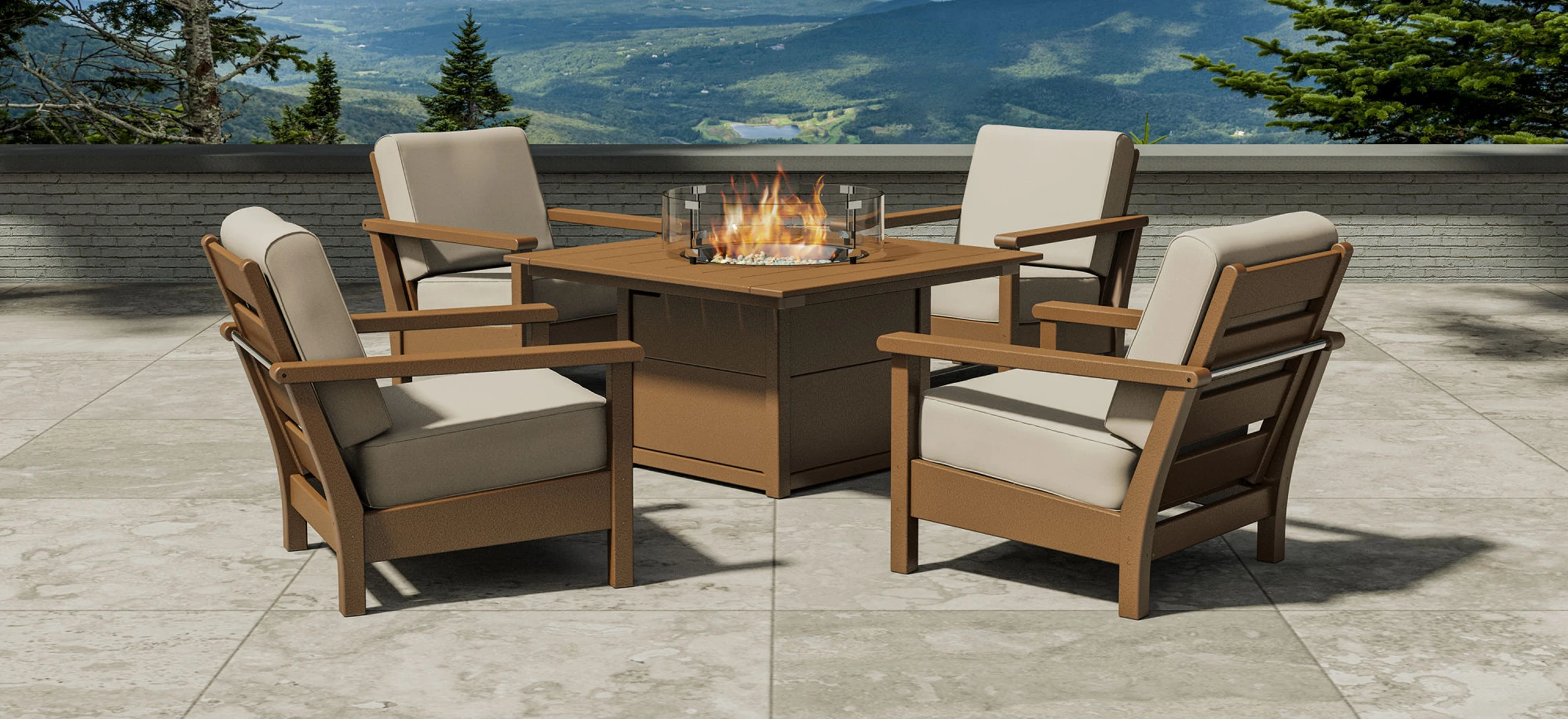 polywood harbour slider 04 5 piece Conversation Set PWS413 2