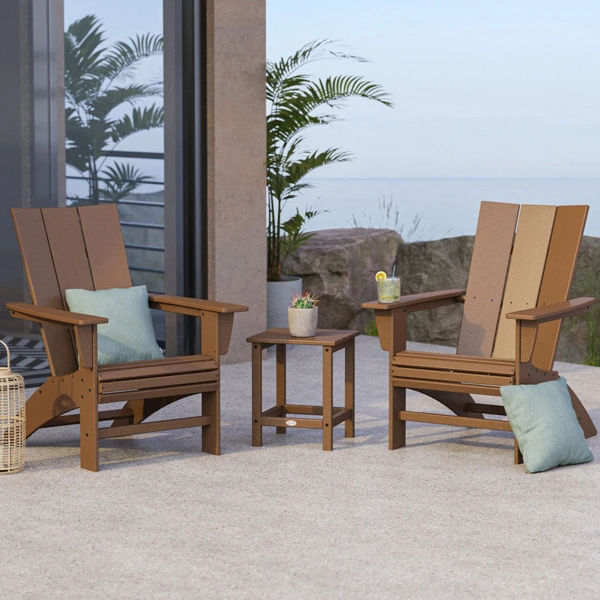 polywood modern adirondack 02 curveback 3 piece set long island 18 side table pws702 1