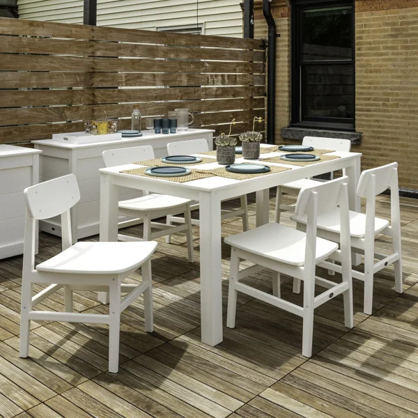 polywood modern studio 01 urban 7 piece parsons dining set pws2129 1