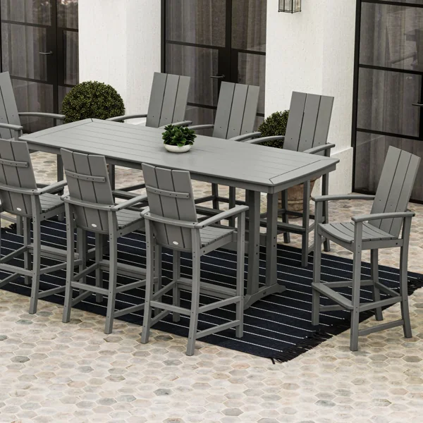 polywood nautical 11 bar table tresle legs plb84 t2l1 modern adirondack bar chairs mld202