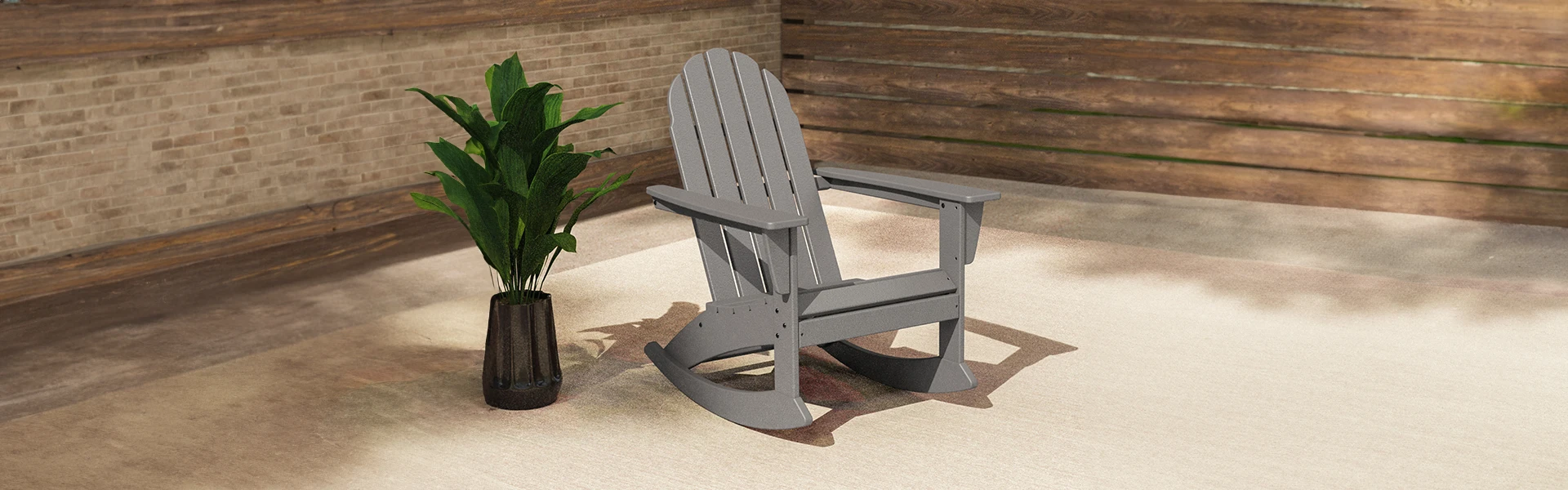polywood porch rockers slider 03 Vineyard adirondack