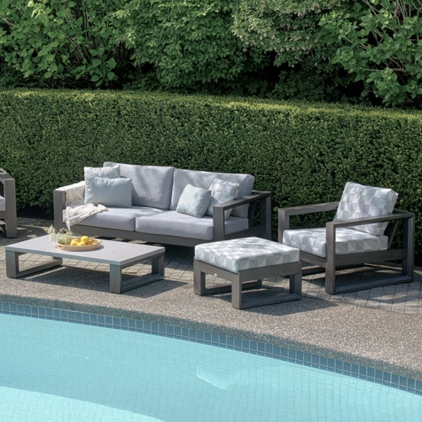 ratana Milano 02 Seater Sofa, Club Chair, Ottoman, Coffe table and Side table