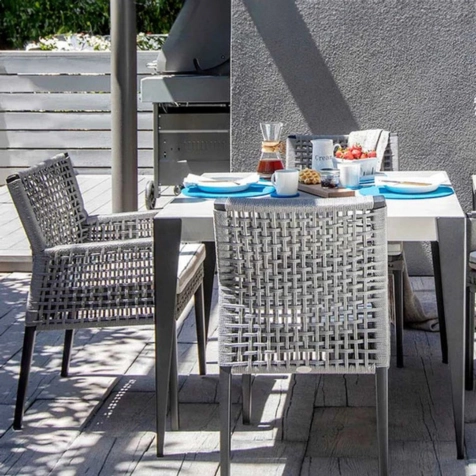 ratana genval 05 dining table square umbrella hole dining side chair dining arm chair